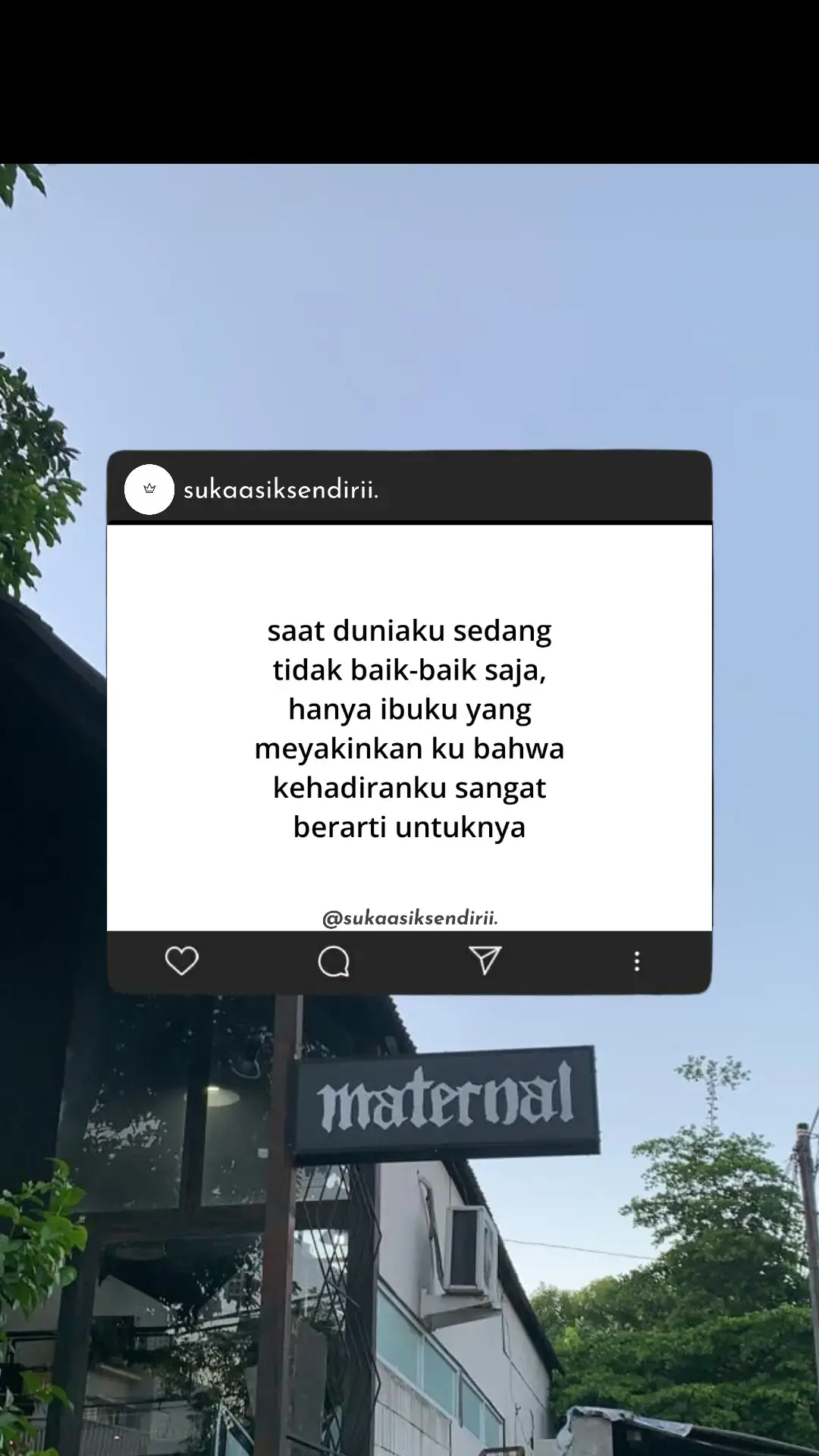 sehat-sehat yah ma #4u #xyzbca #katakata #fyp #sadvibes #storytime 