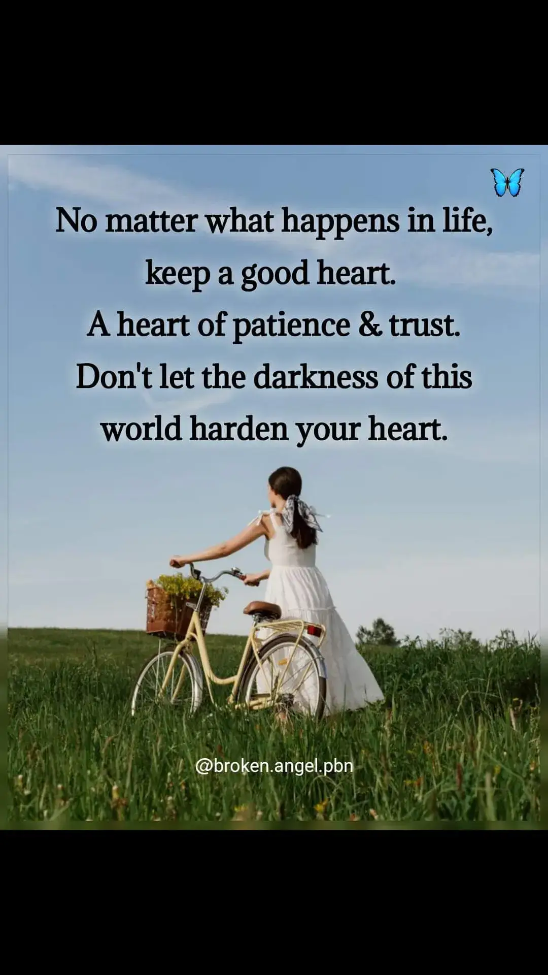 No matter what happens in life, keep a good heart. A heart of patience and trust. Don't let the darkness of this world harden your heart #takemeouttothedark  #🙏🙏🙏 