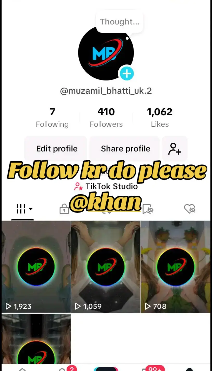 @khan Jaldi Sa bhai ka 10k Followars krwa do please