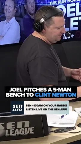 Joel pitches his idea of a 5-man bench to RLPA CEO Clint Newton #nrl #joelfletchsen