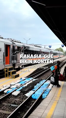 Udah gue jawab lunas ya, kenapa gue bisa nyaman bikin konten di kereta 🫵🏼  #keretaapiindonesia #rahasiangonten 