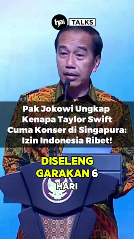 Presiden Joko Widodo meresmikan digitalisasi layanan perizinan penyelenggaraan acara di Jakarta, Senin (24/06). Langkah ini diharapkan bikin birokrasi jadi lebih gampang dimengerti buat acara-acara dari tingkat nasional sampe internasional, dan tentunya supaya musisi kayak Taylor Swift bisa manggung di Indonesia. Menurut lo gimana?