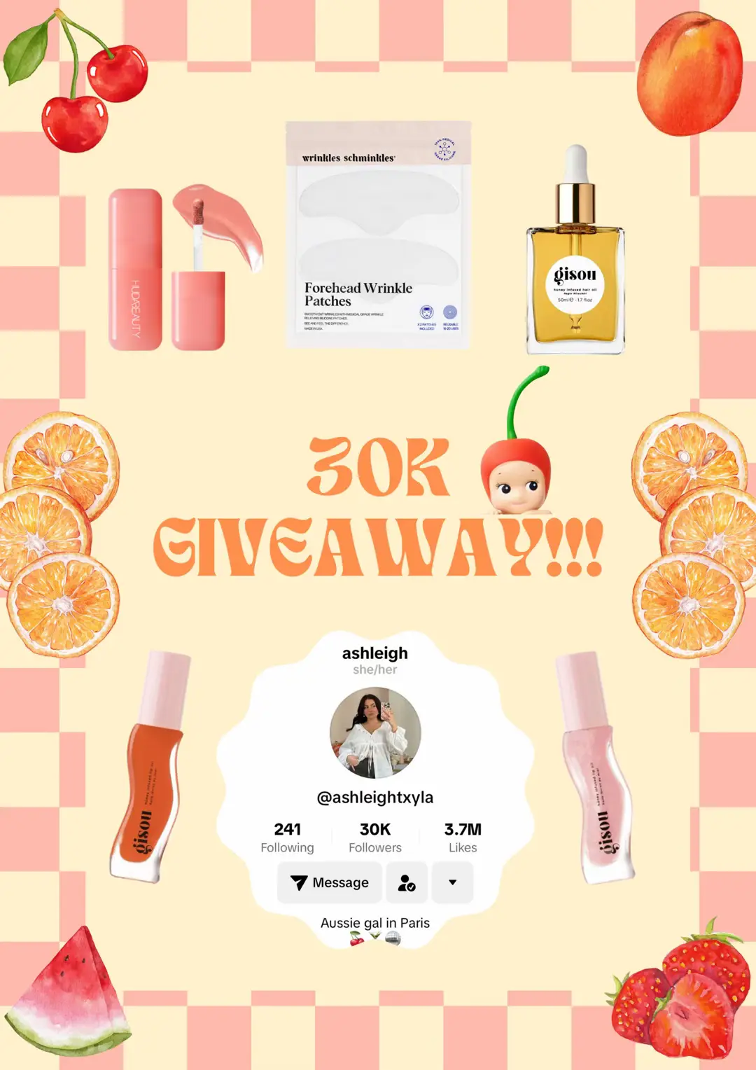 As a huge thank you to everyone who has followed and supported me, I wanted to give a little something back 🥹  #giveaway #gisou #huda #sonnyangel #fyp #foryou 