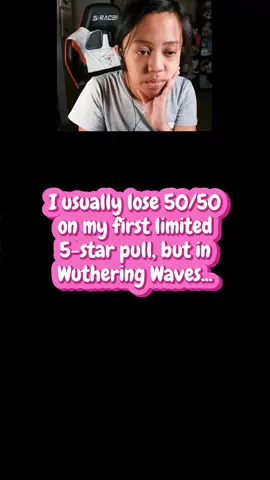 I legit lost my first 50/50 limited 5-star banner on Genshin Impact & Honkai Star Rail, so I was happy being #wutheringwaves #wuwa #youtuber #youtube #twitchstreamer #twitch #twitchtok 