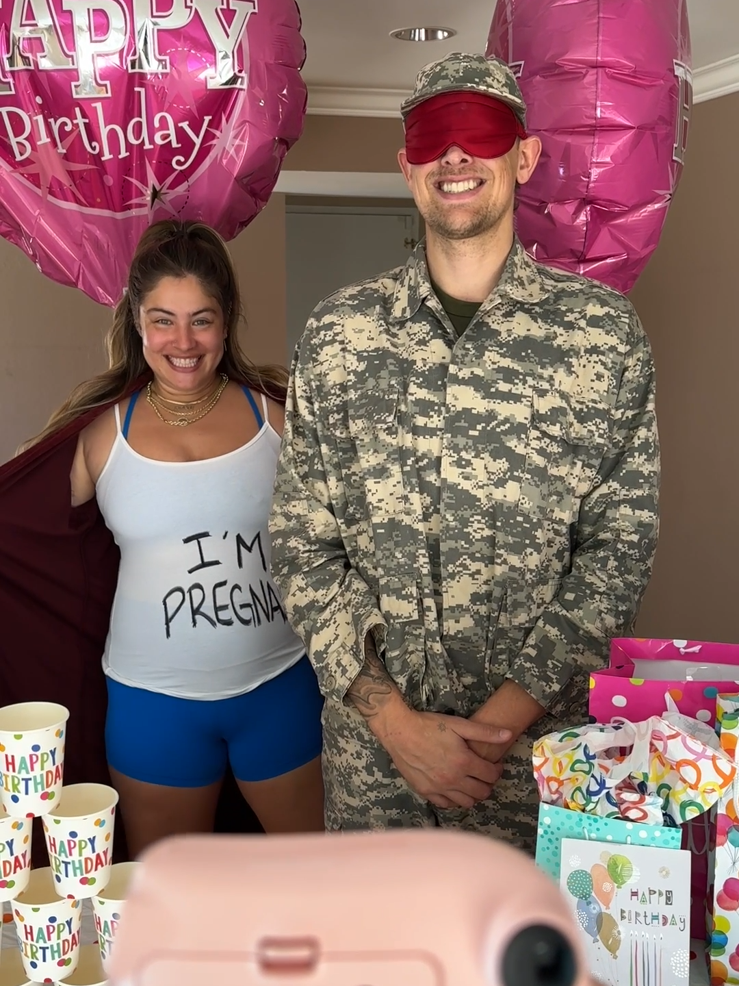 Soldier finds out he is going to be a father at his homecoming birthday 🥹 PART 1