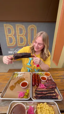forever obsessed with @Stiles Switch BBQ and will be wearing this shirt until further notice 🥩  y’all have to check out the new Ultimate Beef Trail digital pass from @Beef Loving Texans - this is your ticket to indulging in the bestttt beef dishes the lone star state offers, spanning from amarillo to mcallen and everywhere in between, and earning prizes while you do 😉 we grabbed lunch at stiles switch bbq and LOVED the brisket and the heavenly beef rib that fell right off the bone 🤤 you can choose any restaurant from the mobile-friendly pass, eat a beef dish and check in to get your 100 point reward that you can later redeem for prizes! link in bio to check it out 🫶🏻 #BeefLovingTexans #UltimateBeefTrail #austinfoodie #austinfood #atx #austin #austintexas #austintx [ad]