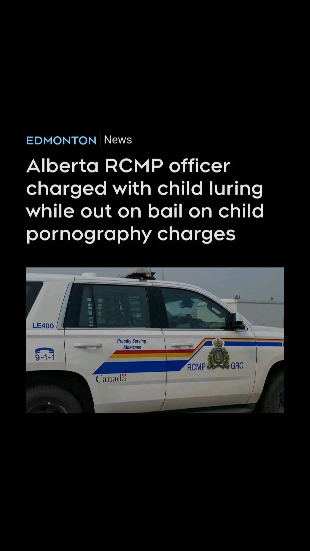 An Alberta RCMP officer who was previously charged with child sexual exploitation is facing additional charges. Mounties began an investigation in mid-June into reports of a man soliciting sex with underage girls online. As a result of the investigation, Const. Evan Peacock, 33, of the St. Paul RCMP detachment was charged with one count of child luring and one count of failure to comply with release order conditions. #edmonton #yegtoday #alberta #canada #tiktok #fyp #fypシ゚viral #yeg #Love 