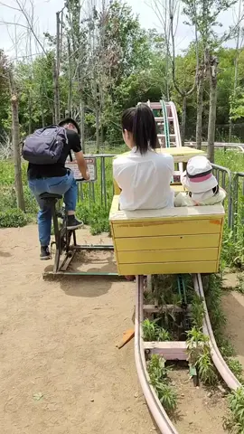 This looks so fun! (Not for the dad as he has to pedal)
