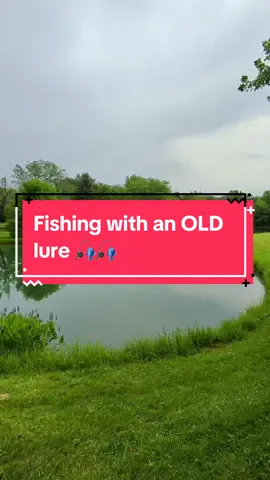 Fishing with an ANCIENT lure 🎣🐟 #fishing #bassfishing #fishingvideos #CapCut 