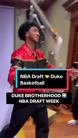 The Duke brotherhood is on full display between #NBADraft prospects @Jaredmccain24 and @Kyle “Flip” Filipowski 💙🤝 #NBA #duke #jaredmccain #kylefilipowski 