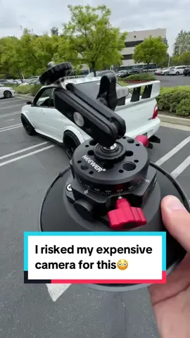 I risked my $6000 camera setup to test out this mount! This is hands down the best suction cup mount ive found!  #suctioncupmount #carvideography #Automotivevideography #360camera #insta360 #ContentCreator #carrollers 