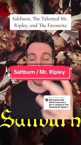 Replying to @Derp The Favourite > TMR > Saltburn. I lost a massive amount of respect for Emerald Fennell when she refused to admit thr influence of The Talented Mr Ripley with Matt Damon and Jude Law standing in for Barry Keoghan and Jacob Elordi. The influence on the film was clear and obvious, and as a writer / director I think you should admit your influences. The hollow imitation nature of Saltburn is one of the reasons the film will ultimately be lost to time.  #movies #movietok #film #filmtok #mattdamon #jacobelordi #barrykeoghan #saltburn #talentedmrripley #thefavourite 