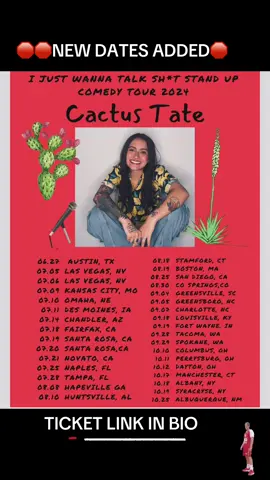YOU ASKED I DELIVER… more dates… more states.. more tate. #fyp #cactustate#standupcomedy #777 #333 #funnystandup 