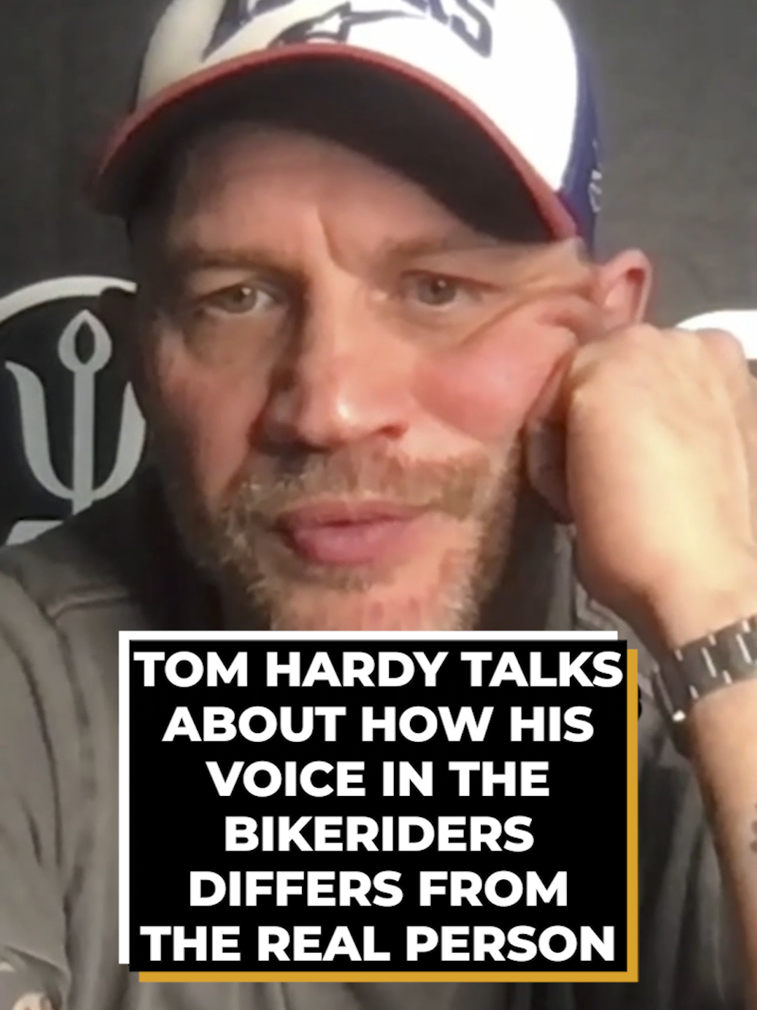 #TomHardy talks about how his character's voice in #TheBikeriders differs from the real person the film is based on