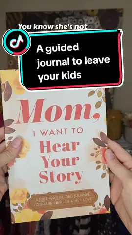 #hearmystory #mother #tomychildren #guidedjournal #familytree #momtok #ttsacl #tellmeyourstory #HearYourStory #gift 