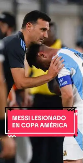 ¡Peligro! #messi lesionado en el #argentina vs #chile en la #copaamerica #TikTokDeportes #deportesentiktok #leomessi 