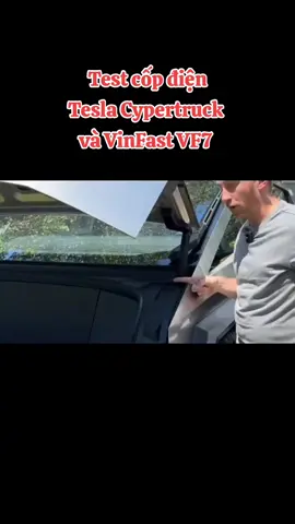 Test cốp điện Tesla Cypertruck và VinFast VF7 #vcreator #vinfast #vf7 #vc83a7q