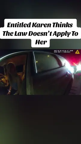 Entitled Karen Thinks The Law Doesn’t Apply To Her #police #policebodycam #fyp #cops  