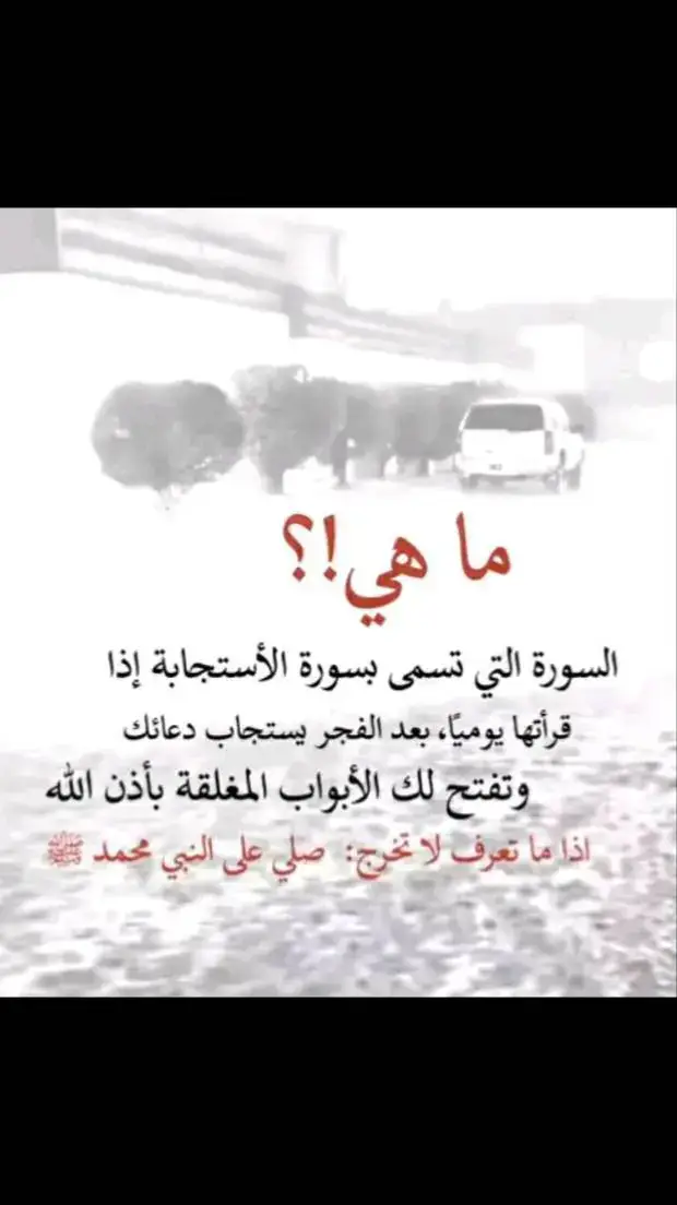 ماهي السوره التي تسمى بسورة الاستجابه ؟؟؟ #اللهم_صلي_على_نبينا_محمد  #اللهم_انك_عفو_تحب_العفو_فاعف_عنا  #foryou #foryoupage 🤲💞