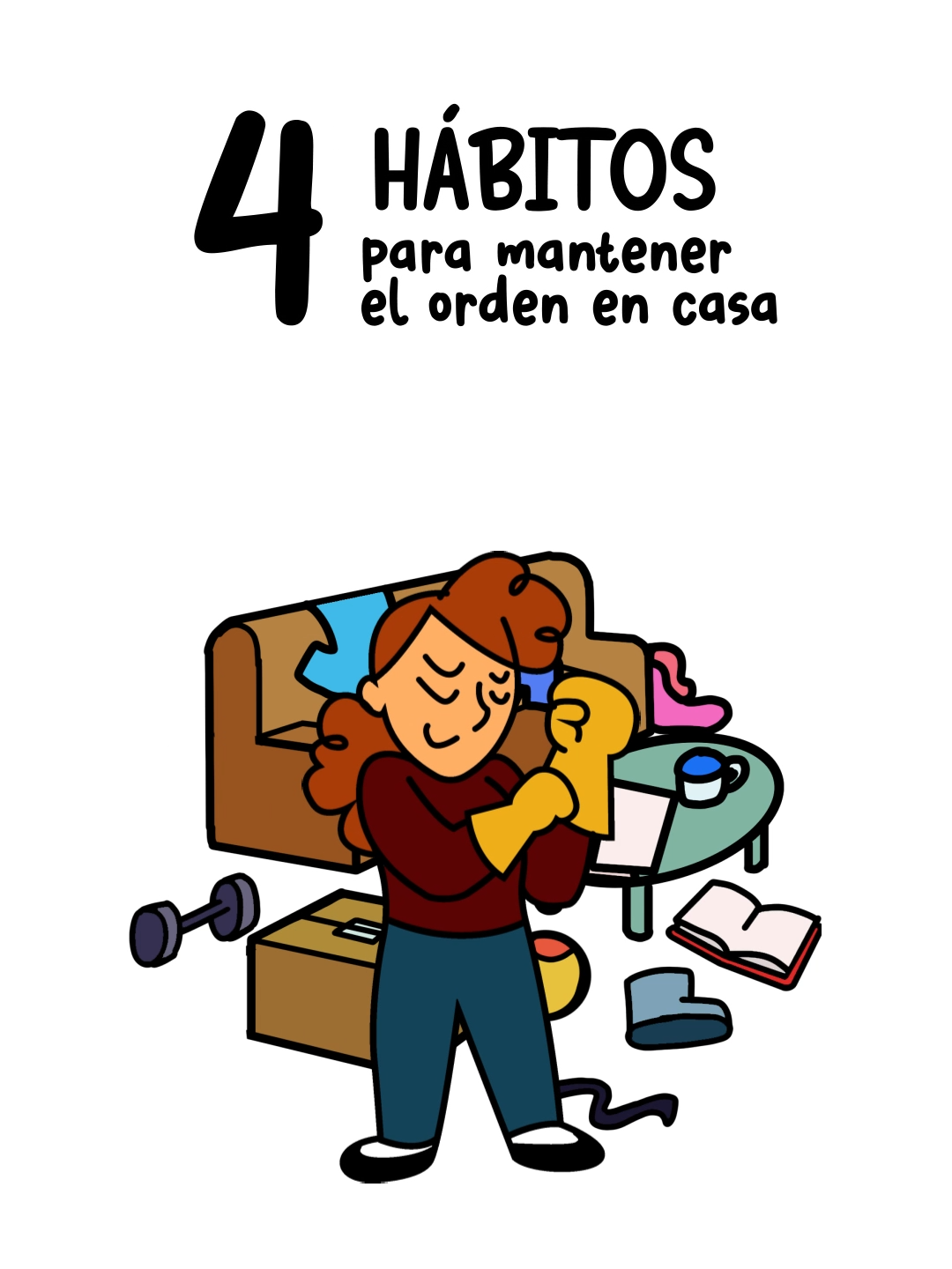 4 Hábitos para una Casa siempre Limpia y Ordenada  #ordenatuhogar #limpiarcasa #casalimpia #habitossaludables