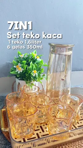 Teko set 7in1 lagi promo gak salpe 150rb yuk langsung co #settekogelas #tekosetgelas #settekokaca7in1 