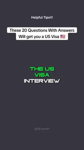 USA Visit Visa 🇺🇸 Interview Questions #fyp #foryou #b1visa #b2visa #trending #visaprocess #visainterview #4evernp #documentsrequired #goviral #visitvisa #interviewquestions #unfreezemyacount #unfreezemyaccoun  #usvisajourney #usvisainterview #LearnOnTikTok 