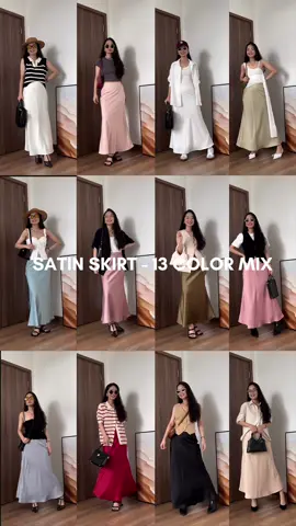 Đâu là màu sắc chân váy lụa yêu thích của nàng? #casualchic #elegant #businesscasual #chic #changisme #businesswomen #personalstyle #stylecoach 