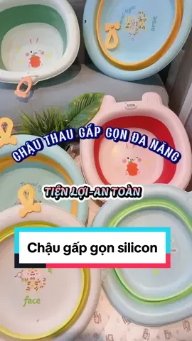 Một thứ hết sức quen thuộc, và cũng cần thiết vs mẹ bỉm chúng mình đây ạ. Chiếc chậu silicon gấp gọn dùng ở nhà để thay rửa, giặt giũ, hoặc cungz có thể đem đi đây đó mà k tốn diện tích tí nào..🤩🤩 #thubapkorea #chaugapgon #chậu #mevabe #fyp 