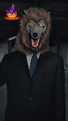 There are werewolves at the full moon!#latexmask #highquality #prank #cool #party #wolf #cosplay