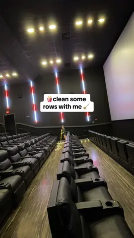 And yes my back hurts. 😅#dirtyworkcleanmoney #CleanTok #satisfying #cinema #satisfyingcleans #timelapse #popcorn #movietheater #insideout2 #kidmovies 