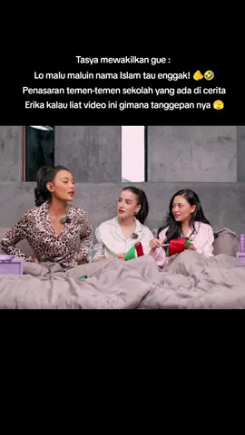 sabar ya mbaakkk eeeeerrr, tapi maaf aku ngetawain ceritanya 🤣🙏 #rachelvennya #ericarl #tasyafarasya #sleepover #podcast #fyp 