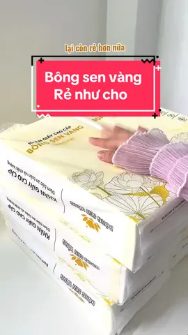 Thùng 6 bịch khăn giấy rút 🌷#khangiayrut #khangiayrutbongsenvang #bongsenvang #khangiay #khangiayrutcaocap #ntchuyengiadung 