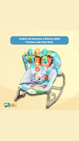 Conforto, segurança e diversão para o seu bebê! A Cadeira de Descanso Funtime Leão da Maxibaby possui assento macio com suaves vibrações, além de uma barra ajustável com 3 brinquedos coloridos – um deles musical. Com sistema de vibração calmante e função de balanço, é perfeita para momentos de relaxamento. E quando o bebê crescer, remova a barra frontal para usar como cadeirinha infantil. 🦁👶❤” Clique no link da nossa bio e adquira o seu! #planetadobebe #maternidade #gravidez #maternidadereal #maedemenina #maedemenino