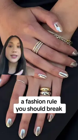 Sometimes “fashion rules” are just made to be broken! 😉✨ One of my favorite 'rules' to break is mixing metals. Here’s how to effortlessly blend gold and silver jewelry without looking mismatched! 🤍