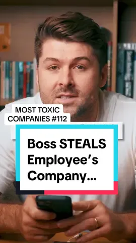 This Boss Tried to STEAL an Employee's Business... #toxiccompanies #react #redflags #badboss