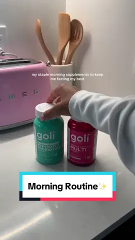 Healthy morning routine✨ #goligummies #guthealth #morningroutine #healthsimple #vitamins #probiotics 