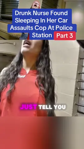 Drunk Nurse Found Sleeping In Her Car Assaults Cop At Police Station #cops #polic #viral #usa #flypシ #copsoftiktok #policeofficer 