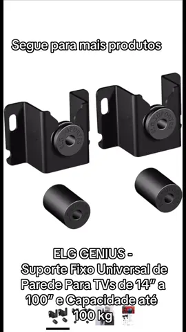 ELG GENIUS - Suporte Fixo Universal de Parede Para TVs de 14” a 100” e Capacidade até 100 kg#suporte #suportetv 