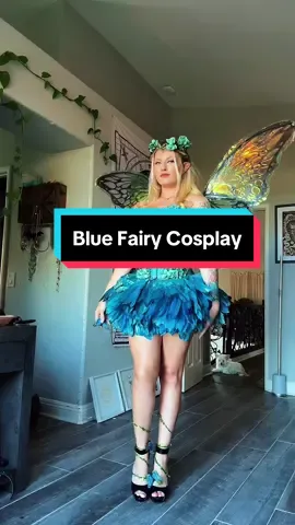 🦋I am so happy my blue butterfly fairy cosplay is finally done!🦋  #fairy #fairycore #cosplay #fairywings #fantasy #foryoupage #cottagecore 