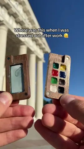 This mini palette is amazing 😩❤️ #StressRelief #anxietyrelief #relaxing #unwindwithme 