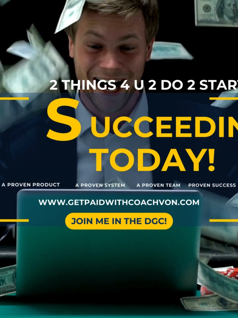 Here's 2 Things 4 You 2 Do 2 Start Succeeding 2Day! Join Me and My New Digital Marketing Crew In The DGC!💯  http://www.YouMakeMoney247.com  #makemoney #makemoneyonline #digitalmarketing #workfromhome