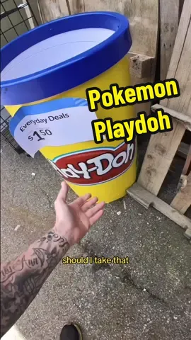 Playdoh Display and a pokemon found dumpster diving !! What would you do ??  #pokemon #playdoh #dumpsterdiving #ty 