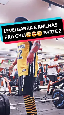 LEVEI BARRA E ANILHAS PRA GYM🤯🤯🤯 PARTE 2