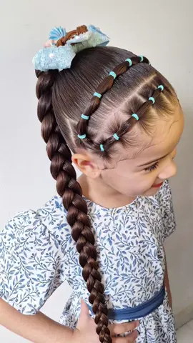 Esse penteado ficou simplesmente perfeito 😍 #penteadoinfantil #peinados #penteados #babyhair #hairtutorials #hairstyle 