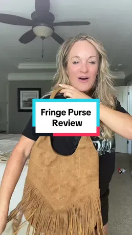First purse purchase #bag #purse #shopping #tiktokshop #fringe #accessories 