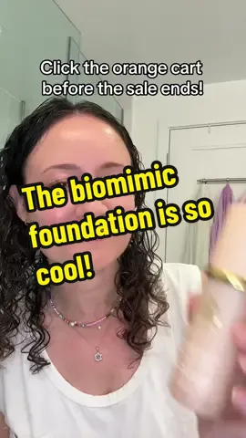 Covers my redness and has SPF?! Yes please! @Forever Bloom Skincare #biomimicfoundation #foundation #skincare #foundationhack #nomakeupmakeup #tiktokmademebuyit #tiktokshop 