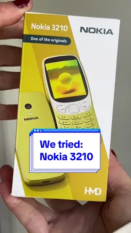 Would you try it? | gifted review #yahoowetried #yahooaustralia #nokia #nokia3210 #nokiafans #phone 