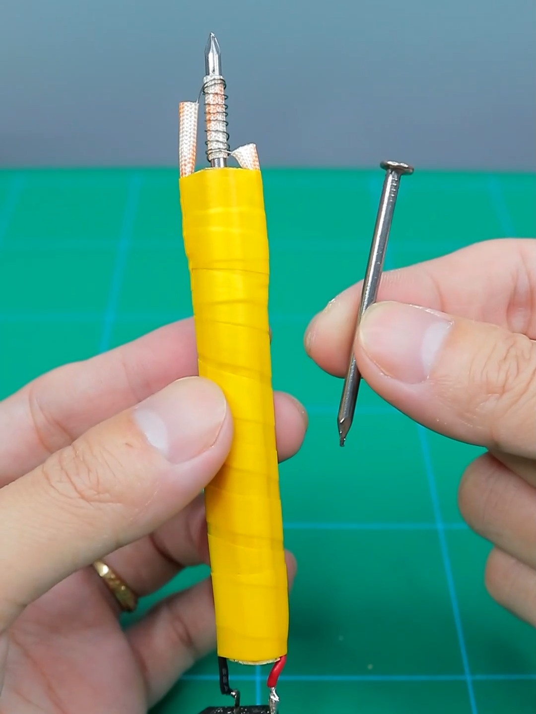 How To Make SOLDERING IRON Using Nail #ideas #DIY #howto #lifehacks #soldering #shorts