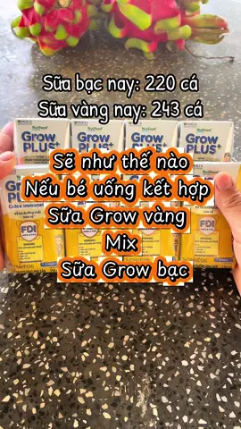 Lưu ý: khi dùng kết hợp sữa Grow vàng và Grow bạc cho con.#taphoamede #nutifoodswedengrowplus #suagrowplusbac #suagrowplusvang #suacongthucphasan 