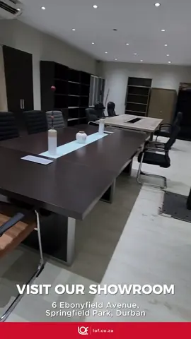 Step into our beautiful showroom and explore our range of exquisite office furniture. Visit us at 6 Ebonyfield Avenue, Springfield Park, Durban, and find the perfect pieces to elevate your workspace. #officefurniture #leadersofficefurniture #deliveredtoyourdoor 